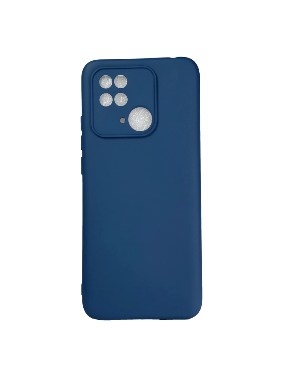 Плотный силиконовый чехол Soft-touch для Xiaomi Redmi 10C темно-синий Плотный силиконовый чехол Soft-touch для Xiaomi Redmi 10C темно-синий — изображение 1