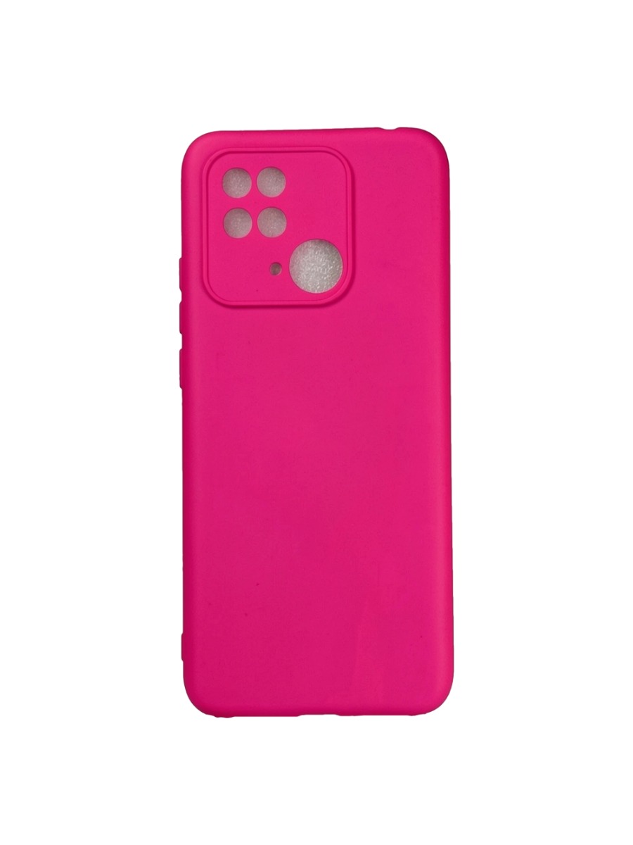 Плотный силиконовый чехол Soft-touch для Xiaomi Redmi 10C ярко-розовый Плотный силиконовый чехол Soft-touch для Xiaomi Redmi 10C ярко-розовый — изображение 1