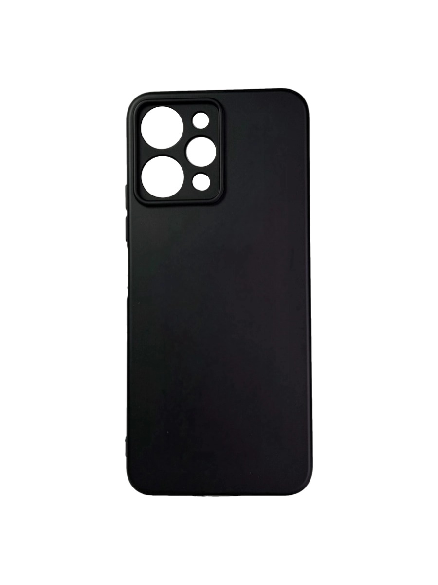 Плотный силиконовый чехол Soft-touch для Xiaomi Redmi 12 черный Плотный силиконовый чехол Soft-touch для Xiaomi Redmi 12 черный — изображение 1