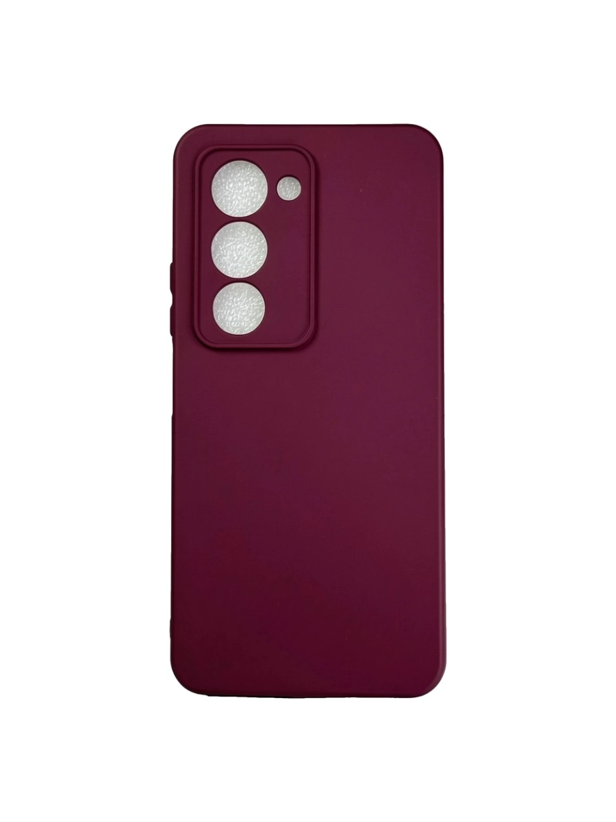 Плотный силиконовый чехол Soft-touch для Xiaomi Redmi 15 бордовый Плотный силиконовый чехол Soft-touch для Xiaomi Redmi 15 бордовый — изображение 1