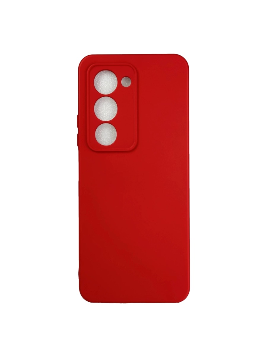 Плотный силиконовый чехол Soft-touch для Xiaomi Redmi 15 красный Плотный силиконовый чехол Soft-touch для Xiaomi Redmi 15 красный — изображение 1