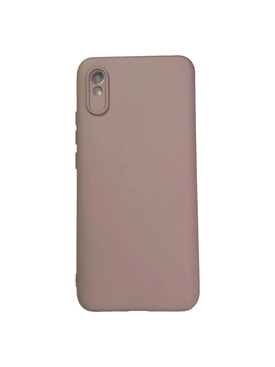 Плотный силиконовый чехол Soft-touch для Xiaomi Redmi 9A бежевый Плотный силиконовый чехол Soft-touch для Xiaomi Redmi 9A бежевый — изображение 1