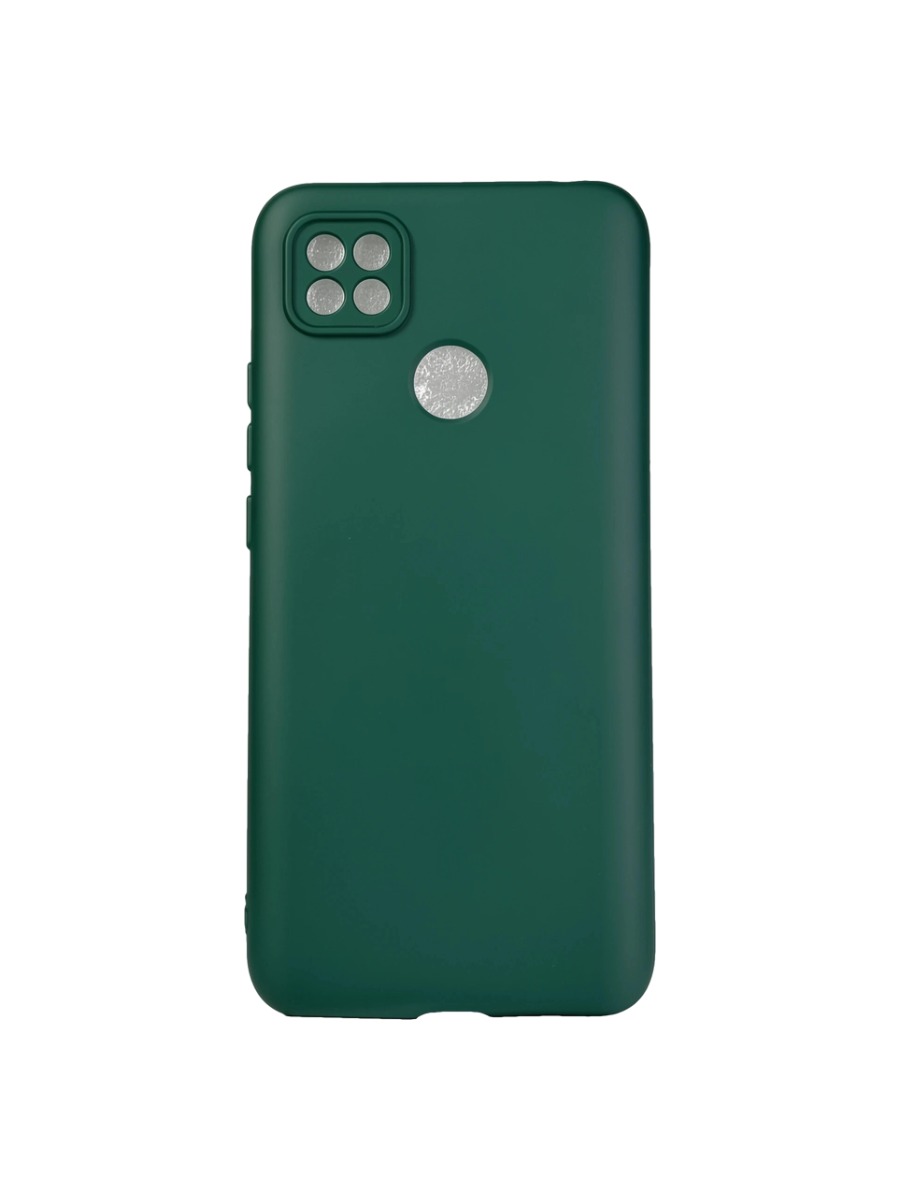 Плотный силиконовый чехол Soft-touch для Xiaomi Redmi 9C темно-зеленый Плотный силиконовый чехол Soft-touch для Xiaomi Redmi 9C темно-зеленый — изображение 1