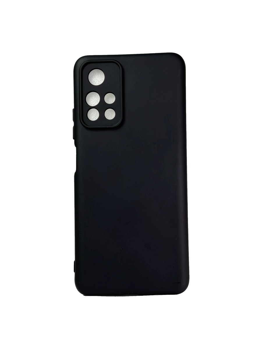 Плотный силиконовый чехол Soft-touch для Xiaomi Redmi Note 10T черный Плотный силиконовый чехол Soft-touch для Poco M4 Pro 5G/Note 11T черный — изображение 1