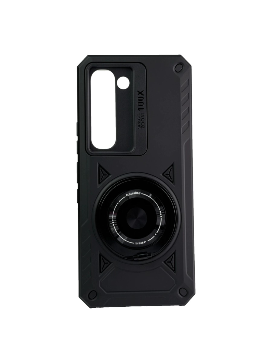 Противоударный чехол с магнитом и кольцом Protection Infinix Hot 60 Pro черный Противоударный чехол с магнитом и кольцом Protection Infinix Hot 60 Pro черный — изображение 1
